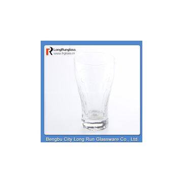 LongRun 12oz cola brand souvenir drinking glass with 3Dlogo