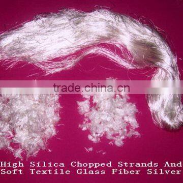 High Silica Chopped Strands and Soft Textile Glass Fiber Silver