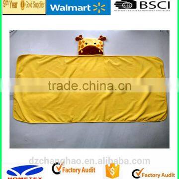 BSCI AND WALMART COTTON SOFT BABY HOODED TOWEL WITH Embroidered photo-2