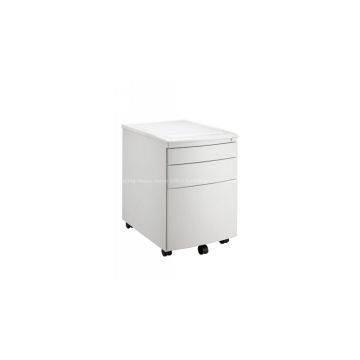 3 drawers steel movable cabinet pedestal cabinet filing cabinet