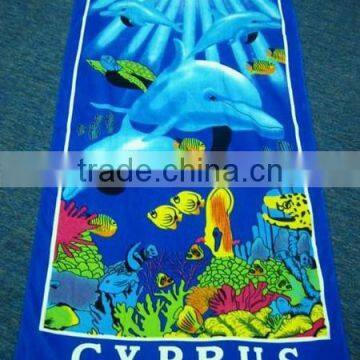 Dolphin Reactive Printing design your own beach towel