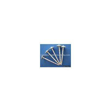Galvanized umbrella roofing nails