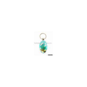 amber Key chain - K83 series - resin & shell crafts