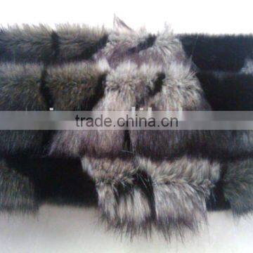 high quality Jacquard Long-Pile fake fur fabric