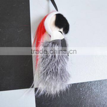 SJ698-03 Small Size Real Fur Monster Bag Pendant