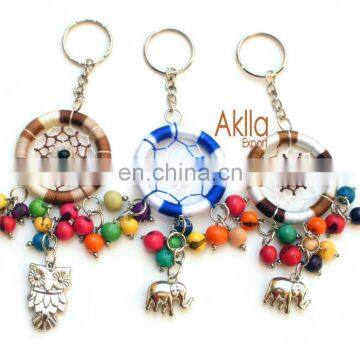 Ecological Keychains With Dreamcatcher and Seeds photo-2