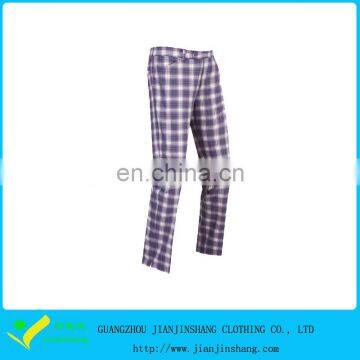 Mens New Arrival Full Printed Checks Sexy Trouser For Mans Golf