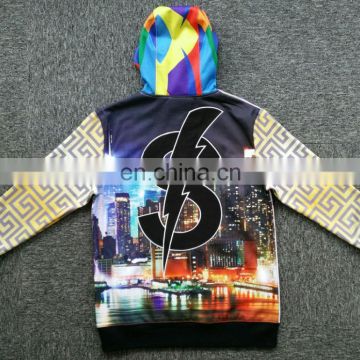 Tie dye hooded sweatshirt hoodies print all over print sublimation pullover sweatshirt