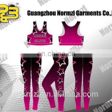 Pink Youth Girls Private Label Fitness Custom Logo Sport Dance Wear