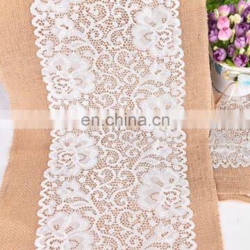 Decoration for the Christmas Craft Wedding of Hessian Table Runner photo-5