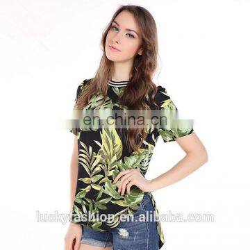 Wholesale china irregular custom printing women t shirt