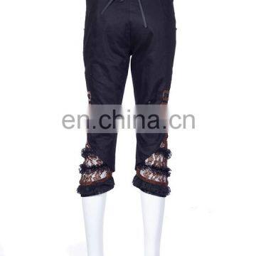Steampunk Capri Pants With Laced Inserts photo-2