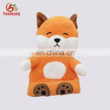 Custom novelty cartoon animal plush cell phone holder