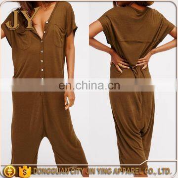 Cotton One Piece Jumpsuit For Women China Factory Girl'S Skinny Clothing Set Cute Jumpsuits