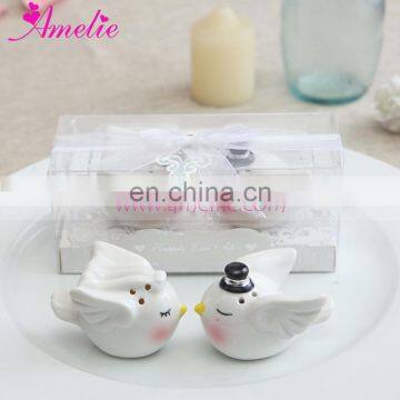 Wholesale New Angel Bird Ceramic Salt and Pepper Shaker Useful Wedding Souvenirs Wedding Gift for Guests