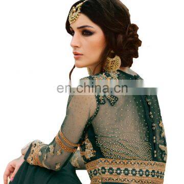 Wedding Engagement Party Wear Heavy Embroidery Anarkali Suits 2018 (Diwali Collection) photo-3