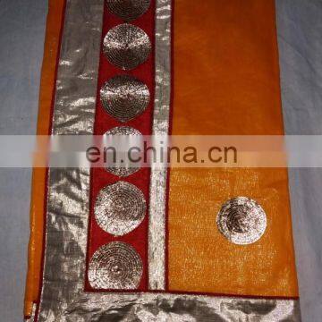 Indian Designer Zari Work Supernet Cotton Party Wear Kolkata style saree Sari
