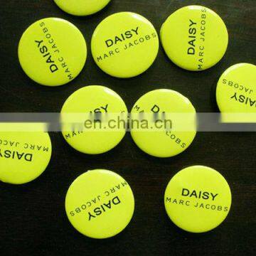 custom logo yellow pin badge