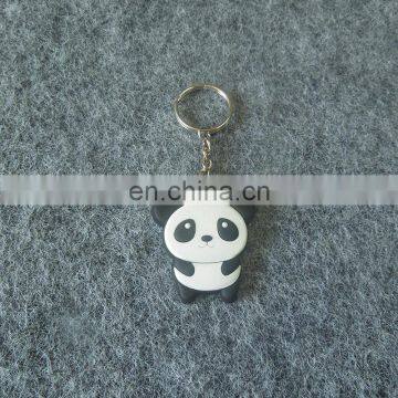 smart cute black and white beer shape rubber pvc key chain for promotion gifts