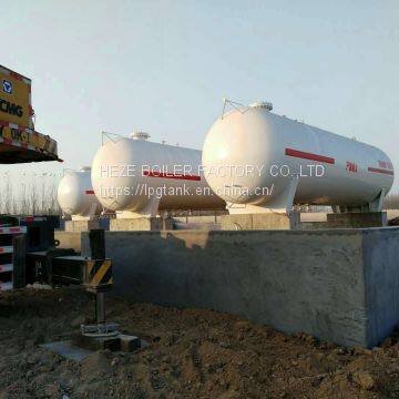 ISO standard 50m3 lpg gas storage tanks price for filling station