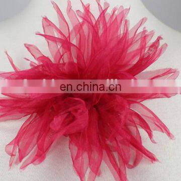 Fancy Flower Artificial Organza Brooch Flowers Handmade Brooch photo-4