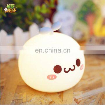 Cartoon Cute Bedside Night Light, Silicone Small Night Light ,7 Color Change Led Night Light for Baby photo-2