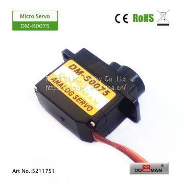 DOMAN RC DM-S0075 7.5g 8g/0.10s/1.7kg.cm coreless digital micro rc servo