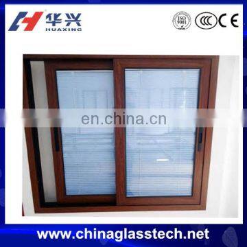 aluminum frame double glazed windows with blind