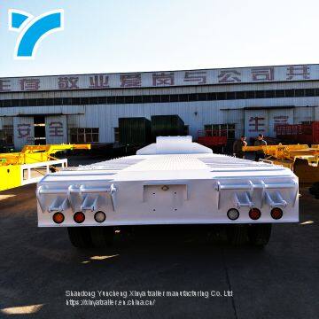 China OEM Twist Lock Gooseneck Low Bed Truck 3 Axle Low Bed Semi Trailer