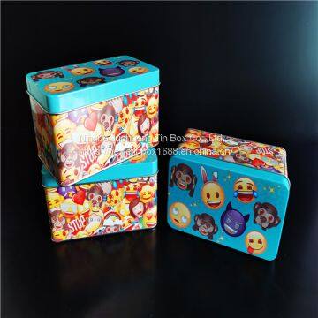 Coffee Tin Box Square Cookie Tins Custom Color