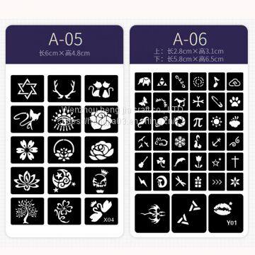 Waterproof Temporary Tattoo Sticker Black Disposable Hand Arm Girl Boy Body Sticker Tattoo Stencil For Tattoo Ink photo-5