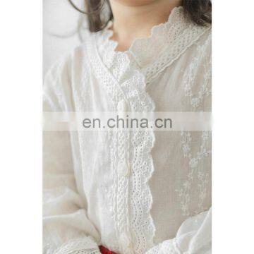 6184 Kids Clothes Spring Latest Fashion Baby Girl Comfortable Embroidered Blouse