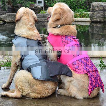New Design Clowfish Mermaid Shark Pet Life Vest Lovable Pet Clothes Dog Swimming Lifesaver