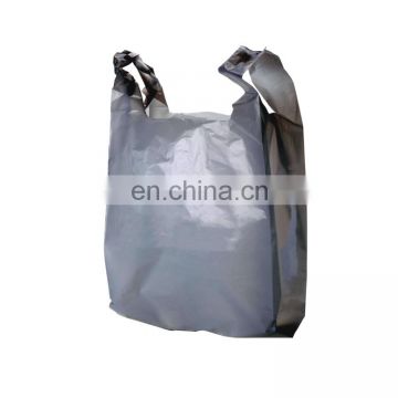 Eco-friendly 100% compostable plastic t-shirt shopping bags