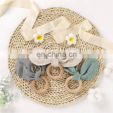 China Wholesale Solid Organic Wood Ring Teething Baby Toys photo-5