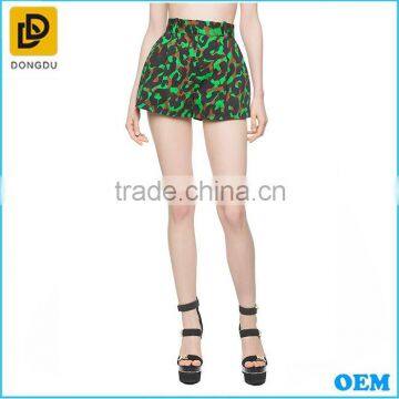 Fashion Silk camouflage mini shorts for girls