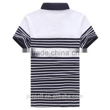 OEM 2015 Hot Sale High Quality Stripe Print Polo Shirt for Men