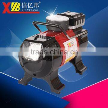 made in China DC12V high power car single cylinder air comperssor with high light