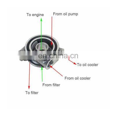 Modified Instrument Aluminum Material Silver Car Oil Cold Cake and Three-way Water Temperature Universal Car Cake photo-5