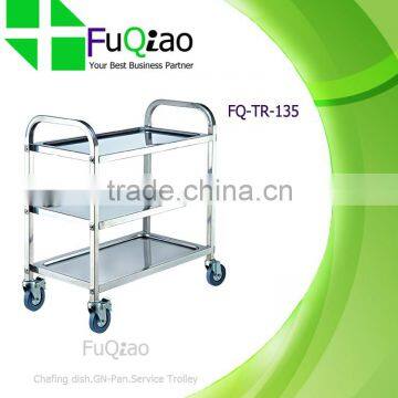 Types of Square Tube Stainless Steel Hotel Room Service Cart Service Trolley