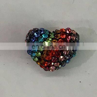 Natural White Crystal Heart Shape AB Stone Beads, Crystal AB for Jewelry photo-4