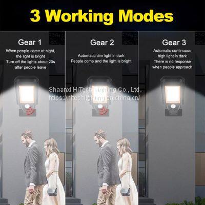 72 LED 128 COB Solar Lamp Sensor Solar Powered Panel LED Street Light Outdoor Courtyard Garden Intelligent Waterproof Solar Lamp photo-4