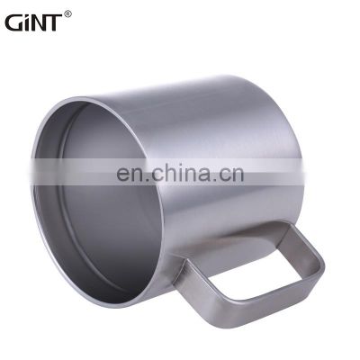 Gint 304 stainless steel water mug customized thermal coffee mud with handle for office