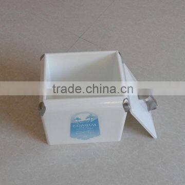 Durable metal portable foam can cooler 13 L