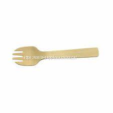 105mm Wooden Birchwood SPORK Food Grade 105mm Wooden Spork Small Wooden Fork