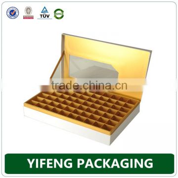 High end empty chocolate cardboard box with dividers wholesale