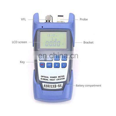 Portable All-In-One Fiber Optic Power Meter With 10km Laser Source Visual Fault Locator 10m photo-2