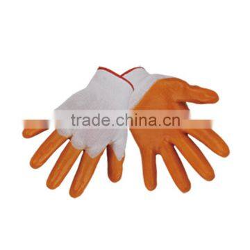 10.5" Nylon Work Glove Half Nitrile Coating LG056 photo-2