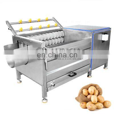 Industrial potato peeling and washing machine