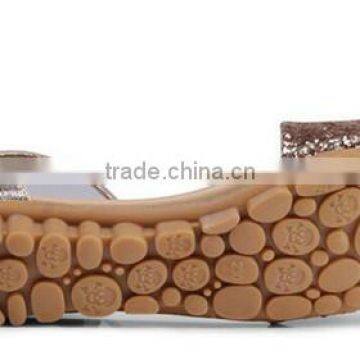 2016 New Design Shiny Sequined Pailette Flat Real Leather Sandals Shoes for Summer and Beach With Oxford Sole photo-5